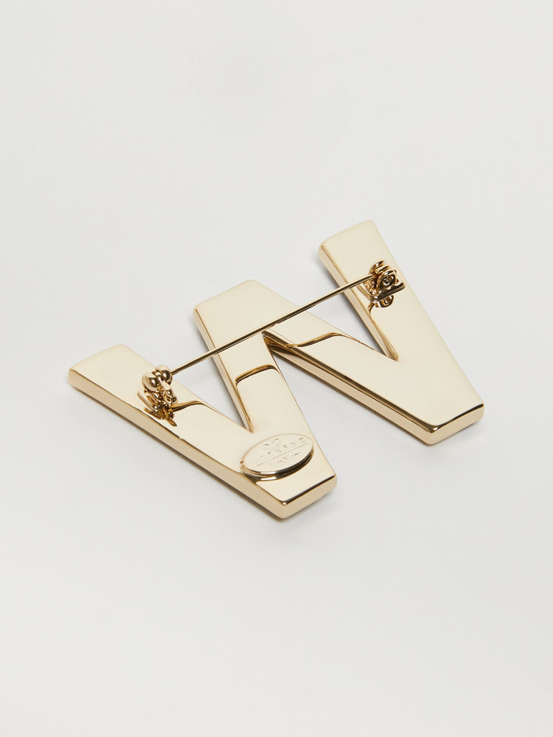WEEKEND Max Mara CARELLA Metal brooch with rhinestones outlook