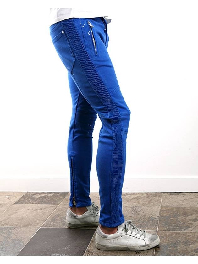 Men's Biker Jeans Blue - 6