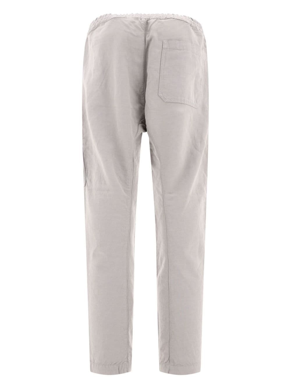 Lens-detail straight-leg trousers - 2