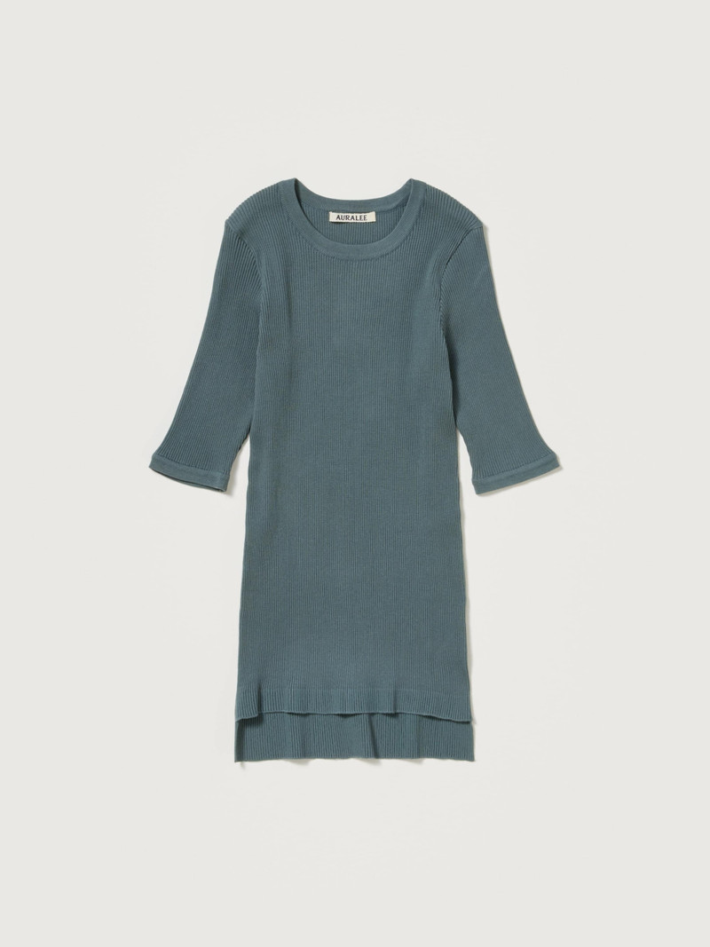 COTTON HIGH GAUGE RIB KNIT TEE 1