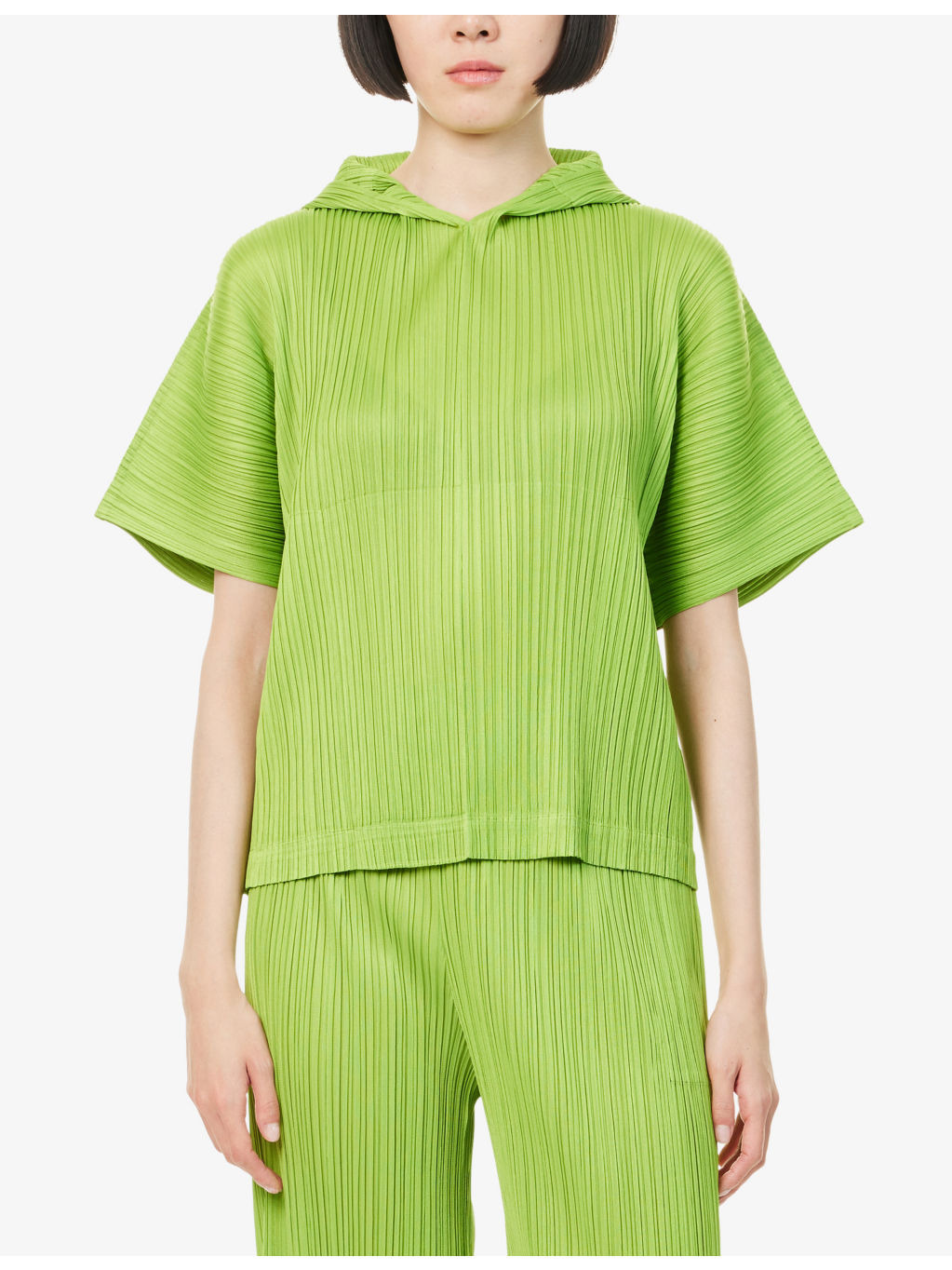 Monthly Colors: August Hooded Knitted Top - 3