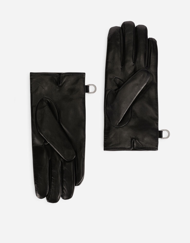 Nappa leather gloves with DG logo - 2