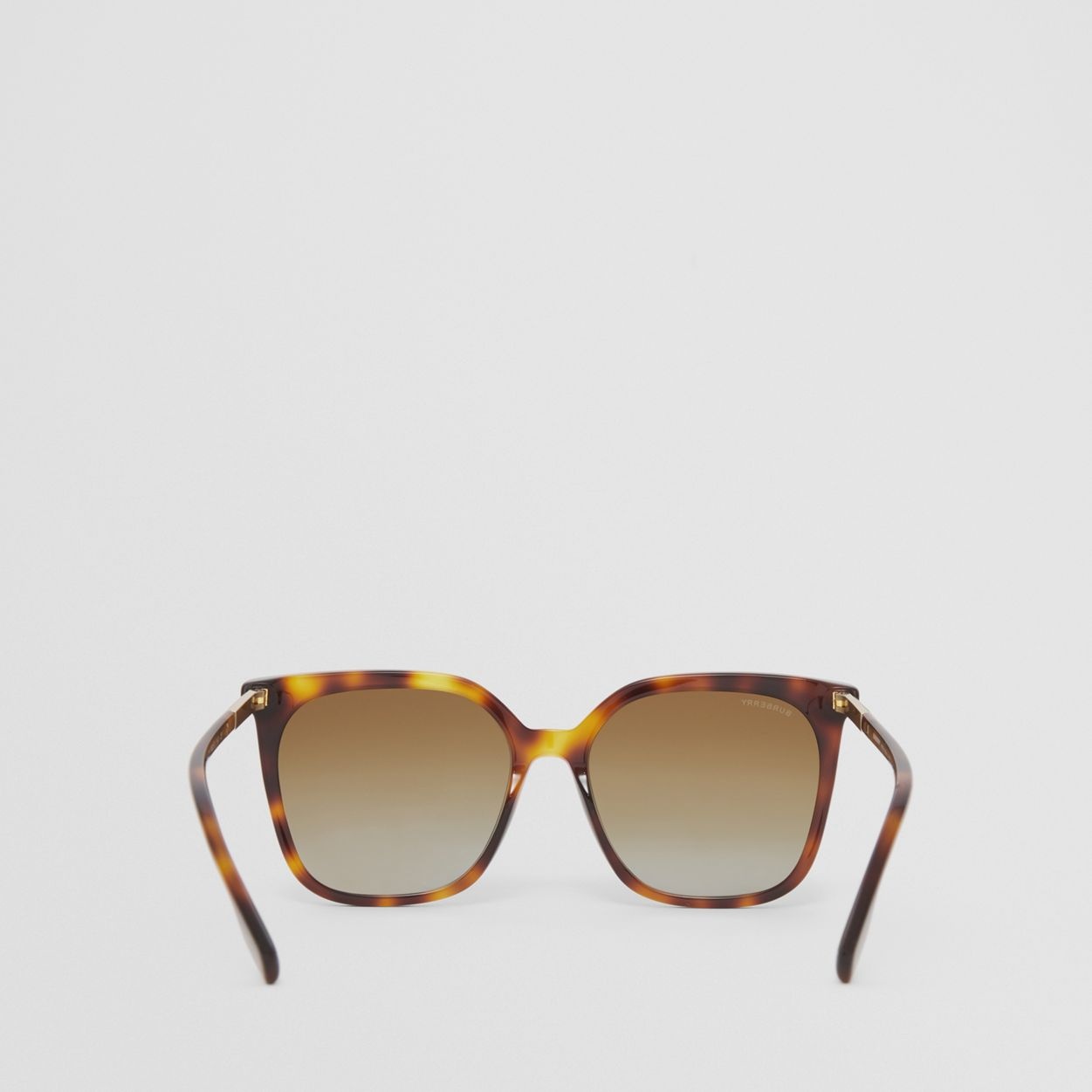 Icon Stripe Detail Oversized Square Frame Sunglasses - 6