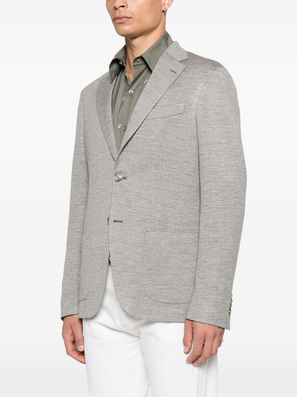 two-button patch-pocket blazer - 3