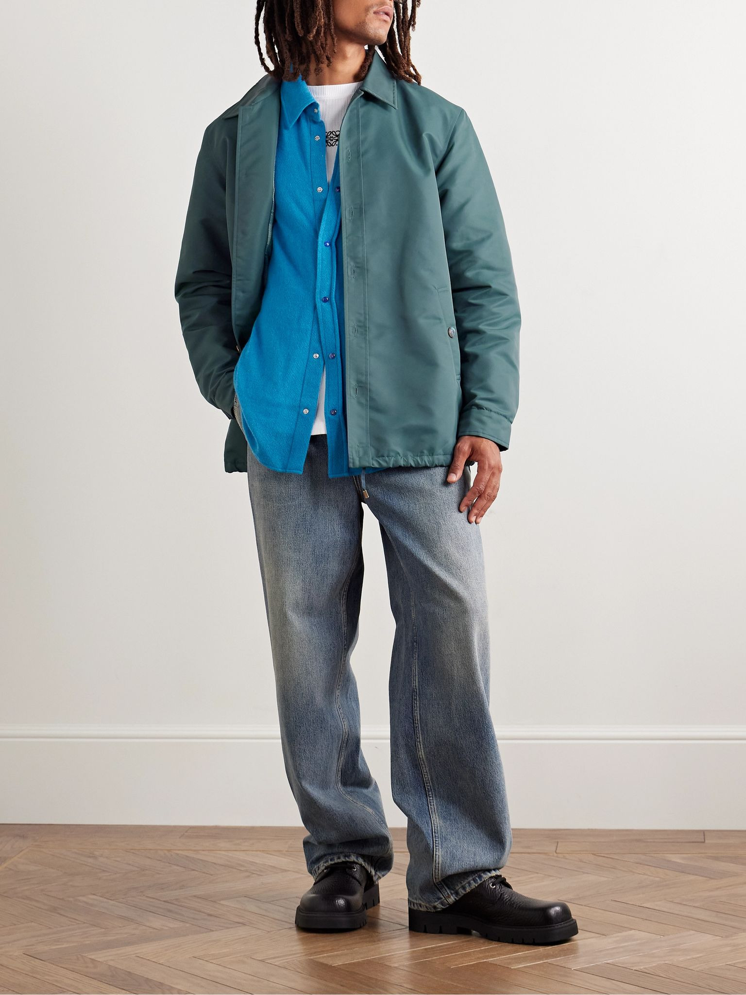 Parachute Recycled-Shell Jacket Teal - 2