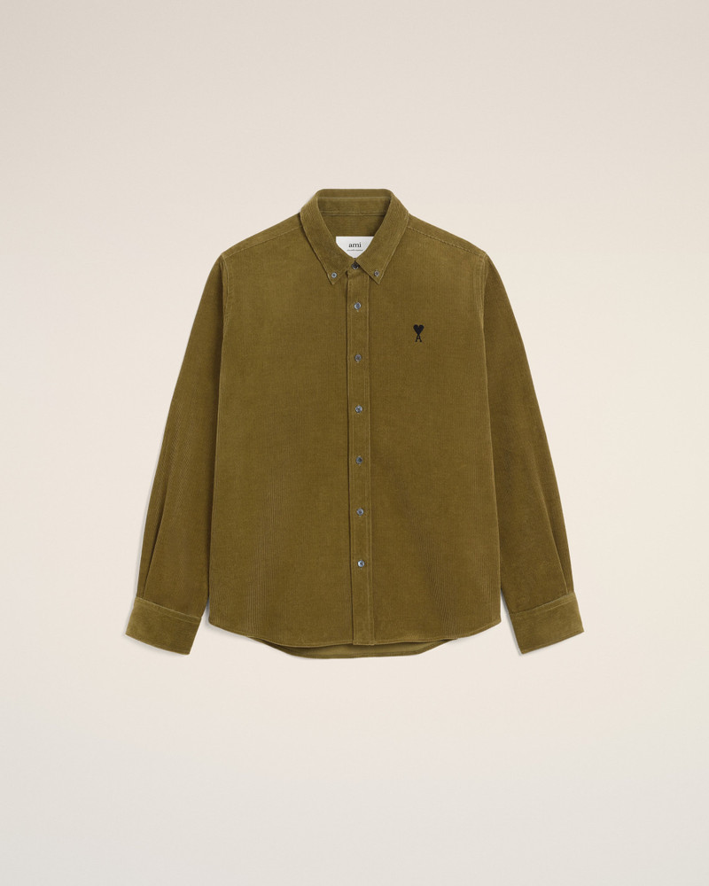 GREEN COTTON BUTTON DOWN AMI DE COEUR SHIRT 1