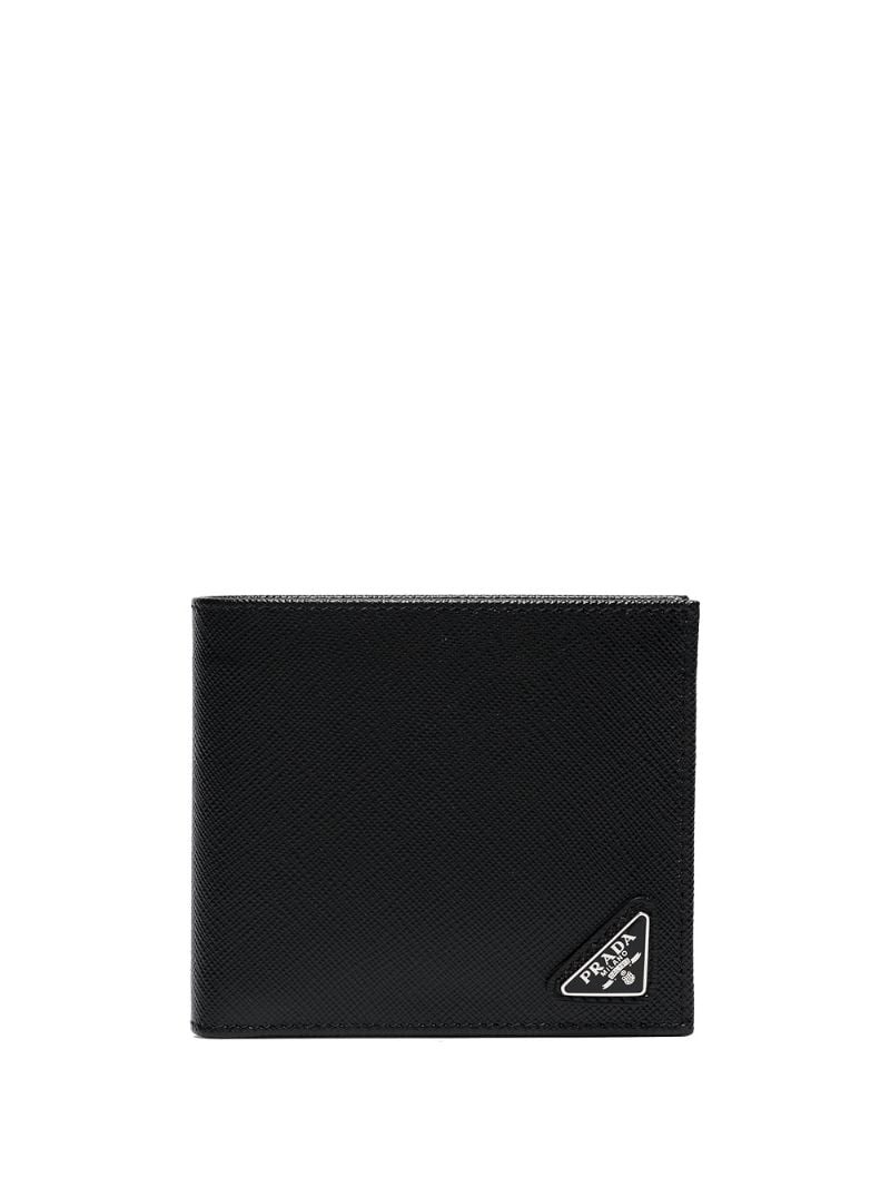 triangle-logo bifold wallet - 1
