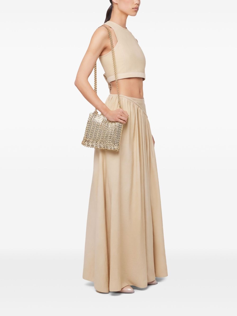 twill maxi skirt - 3