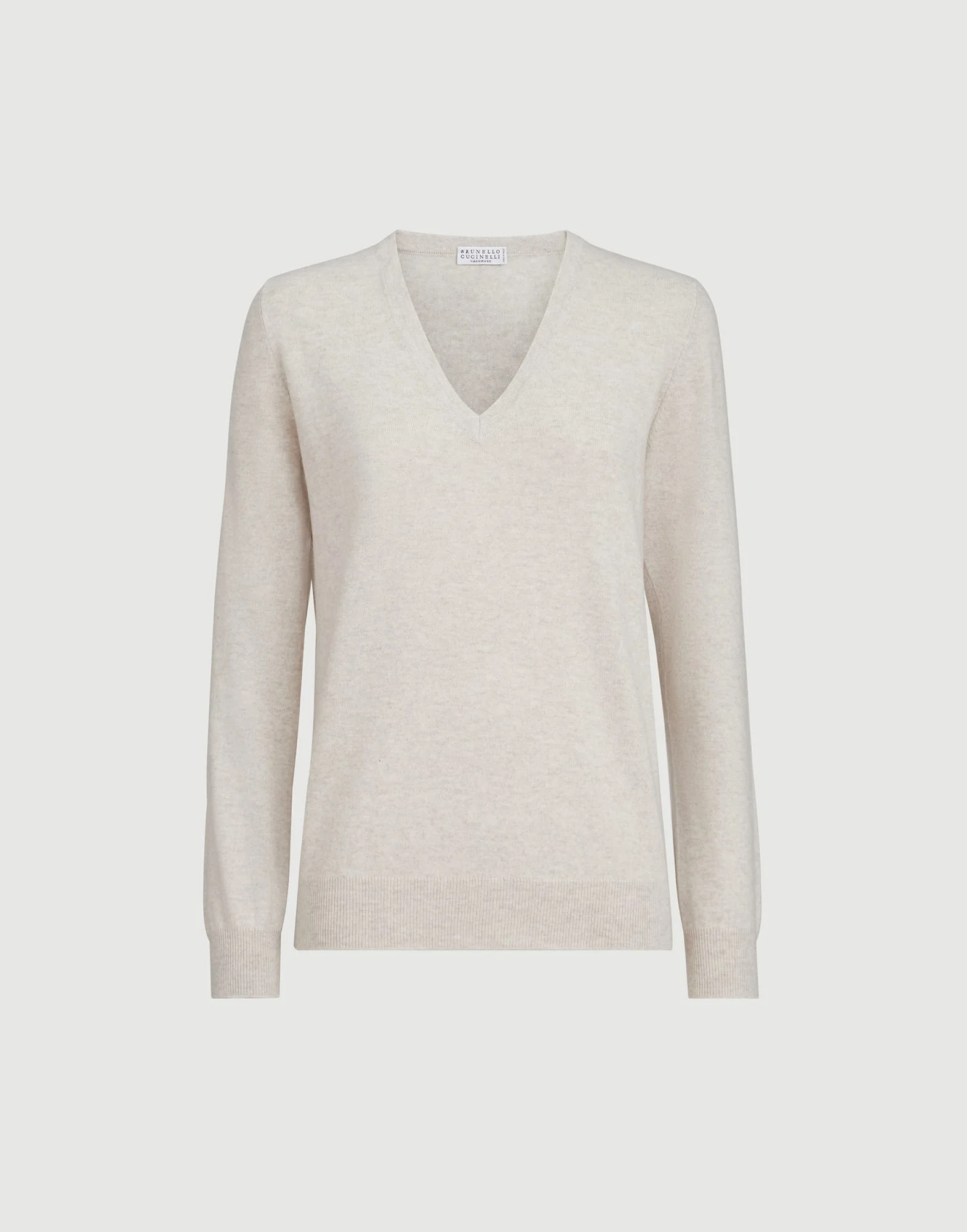 Cashmere sweater with monili - 1