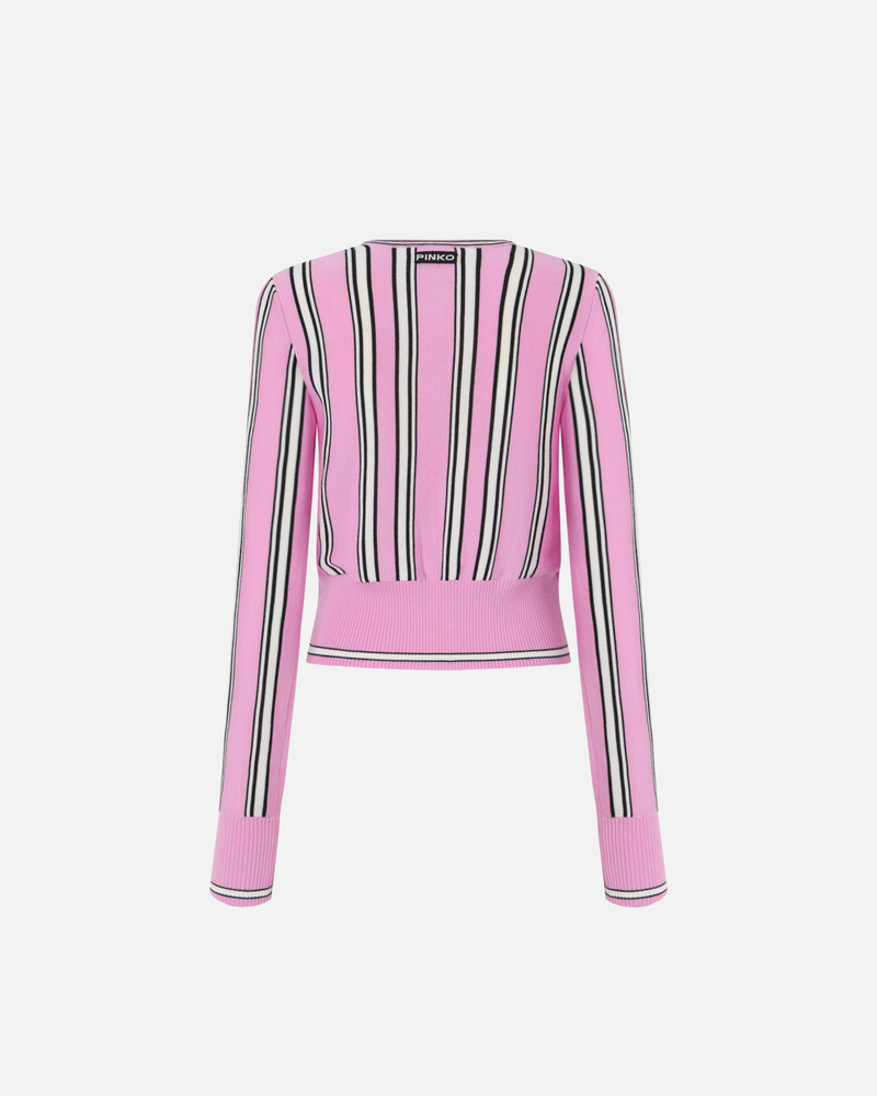 PINKO MULTI-COLOURED STRIPED CARDIGAN outlook