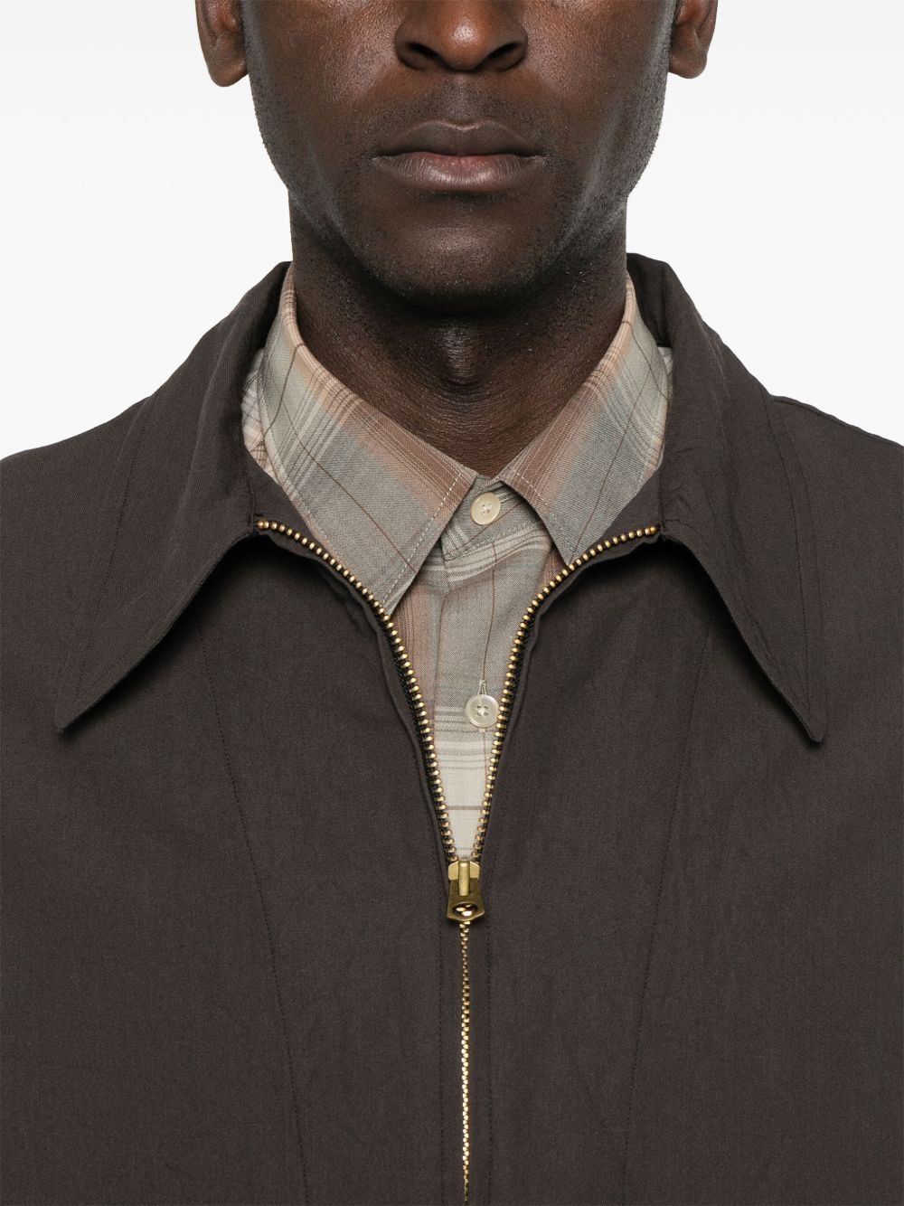 zip-up shirt jacket - 5