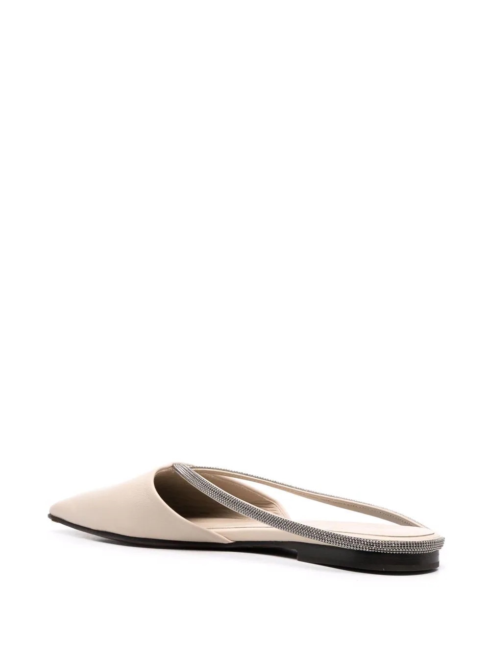 monili-embellished leather mules - 3