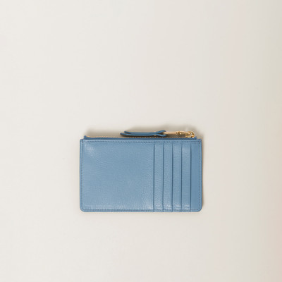 Miu Miu Madras leather envelope wallet outlook