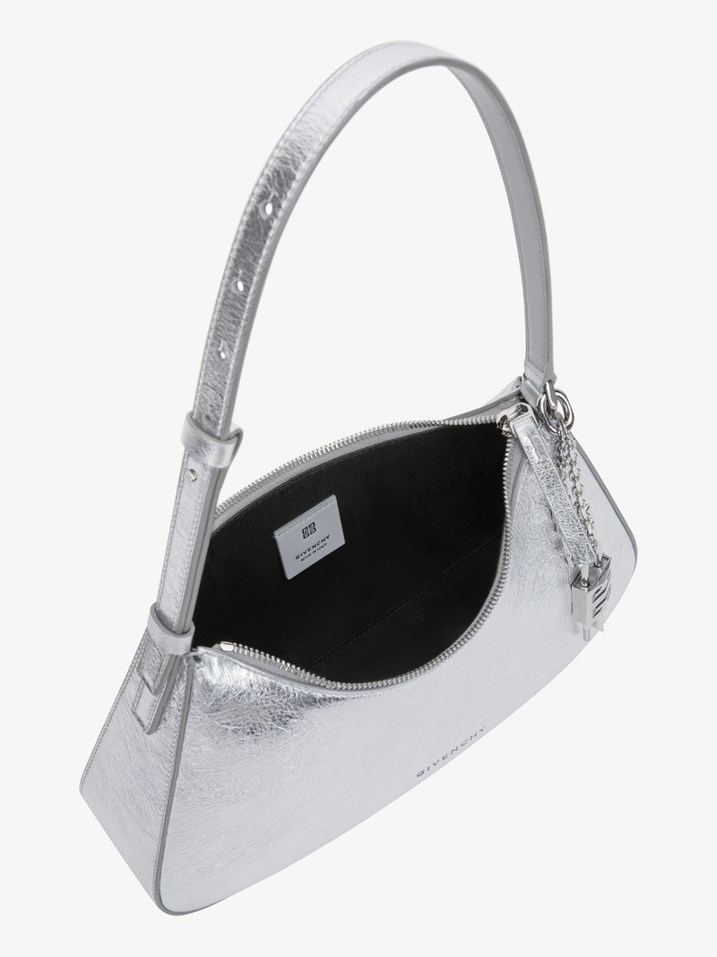 SMALL LUCKY LOCK BAG IN LAMINATED LEATHER 5