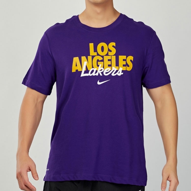 Nike Los Angeles Lakers DNA Dri-FIT NBA Short Sleeve Purple CK8959-547 - 3