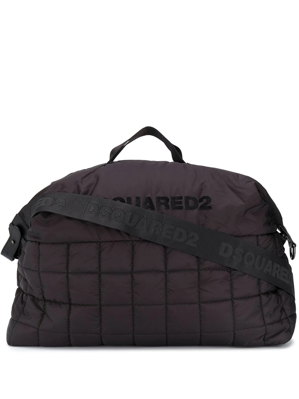 quilted logo zip holdall - 1