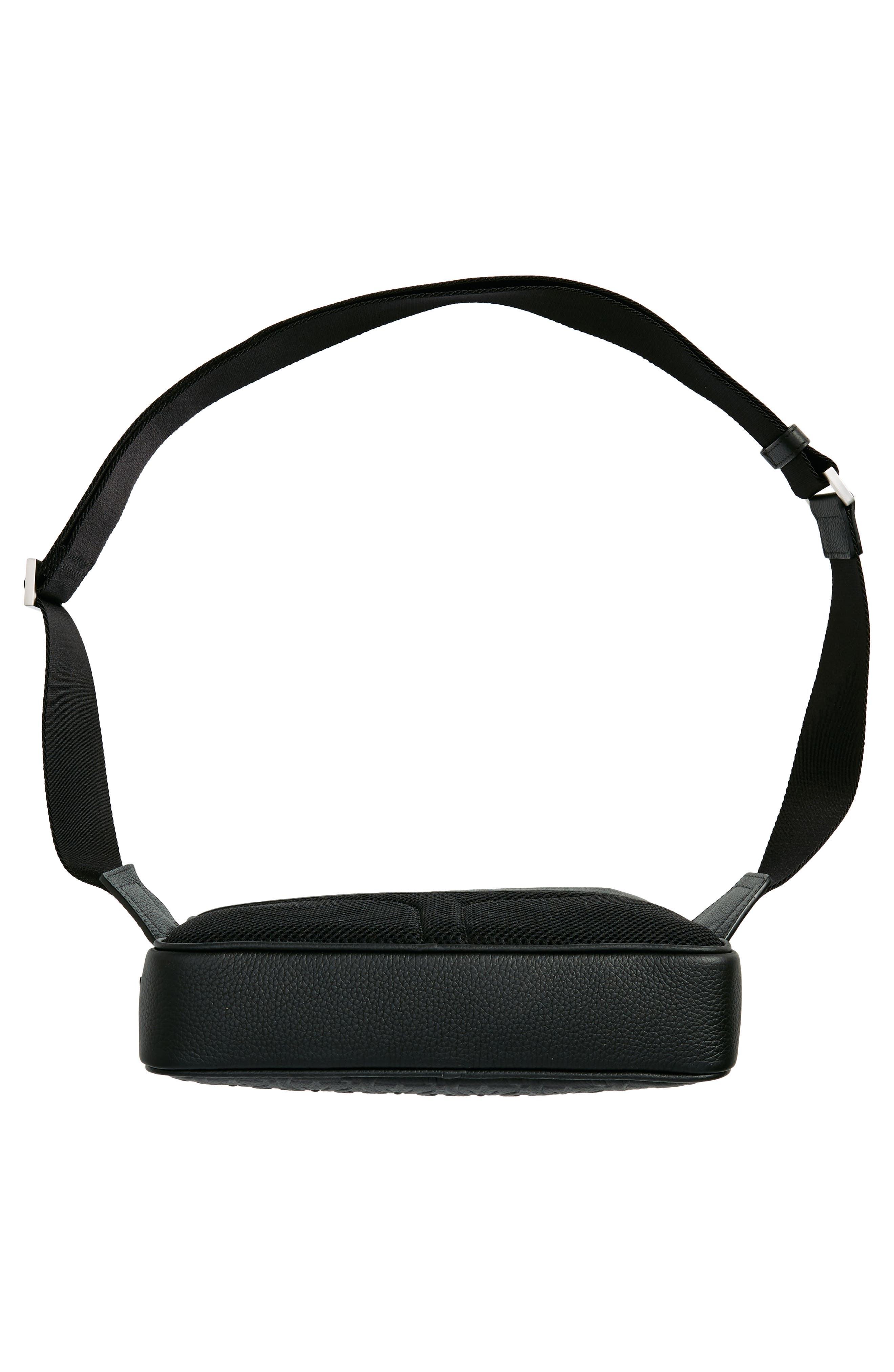 FERRAGAMO Travel Gancio Embossed Leather Belt Bag in Nero at Nordstrom - 5