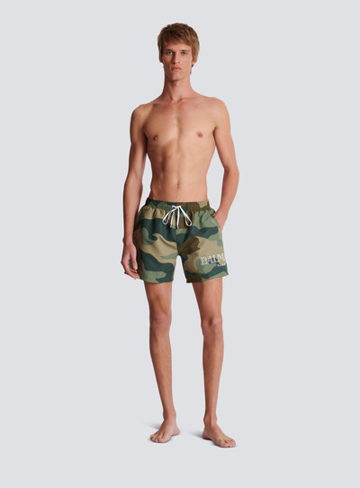 Balmain Camouflage swim shorts outlook
