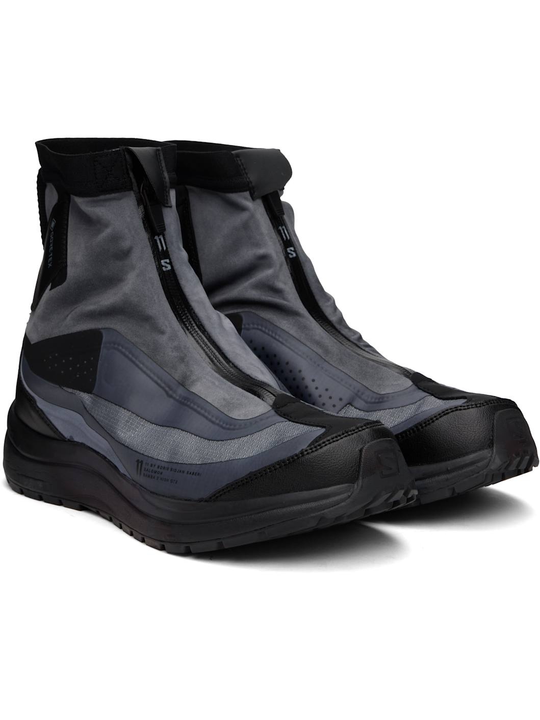 Black & Gray Salomon Edition Bamba 2 High GTX V2 Sneakers - 4