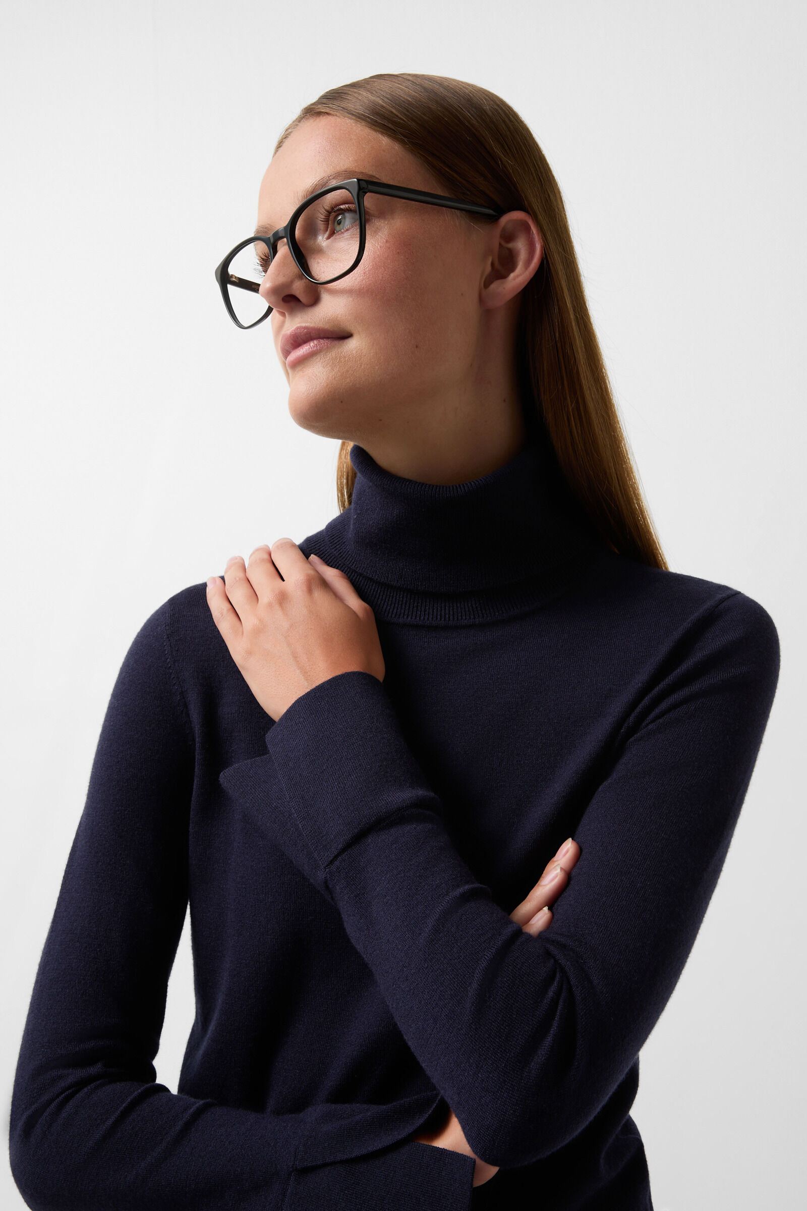 Vinny turtleneck pullover in Navy blue - 5