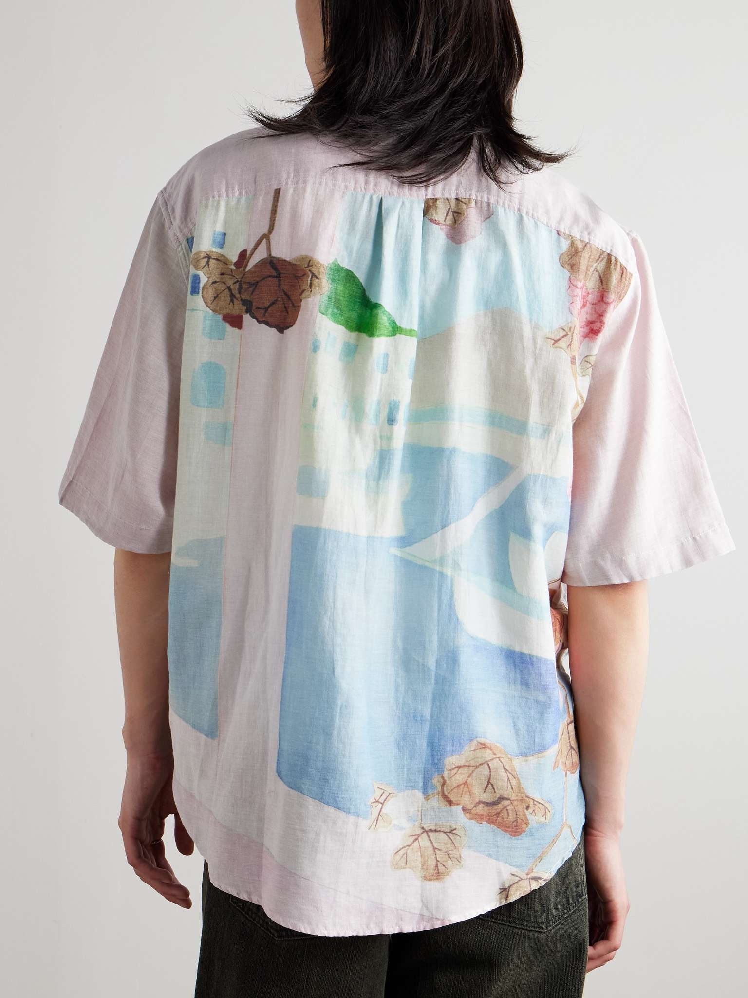 Beyond Printed Cotton and Silk-Blend Shirt - 4