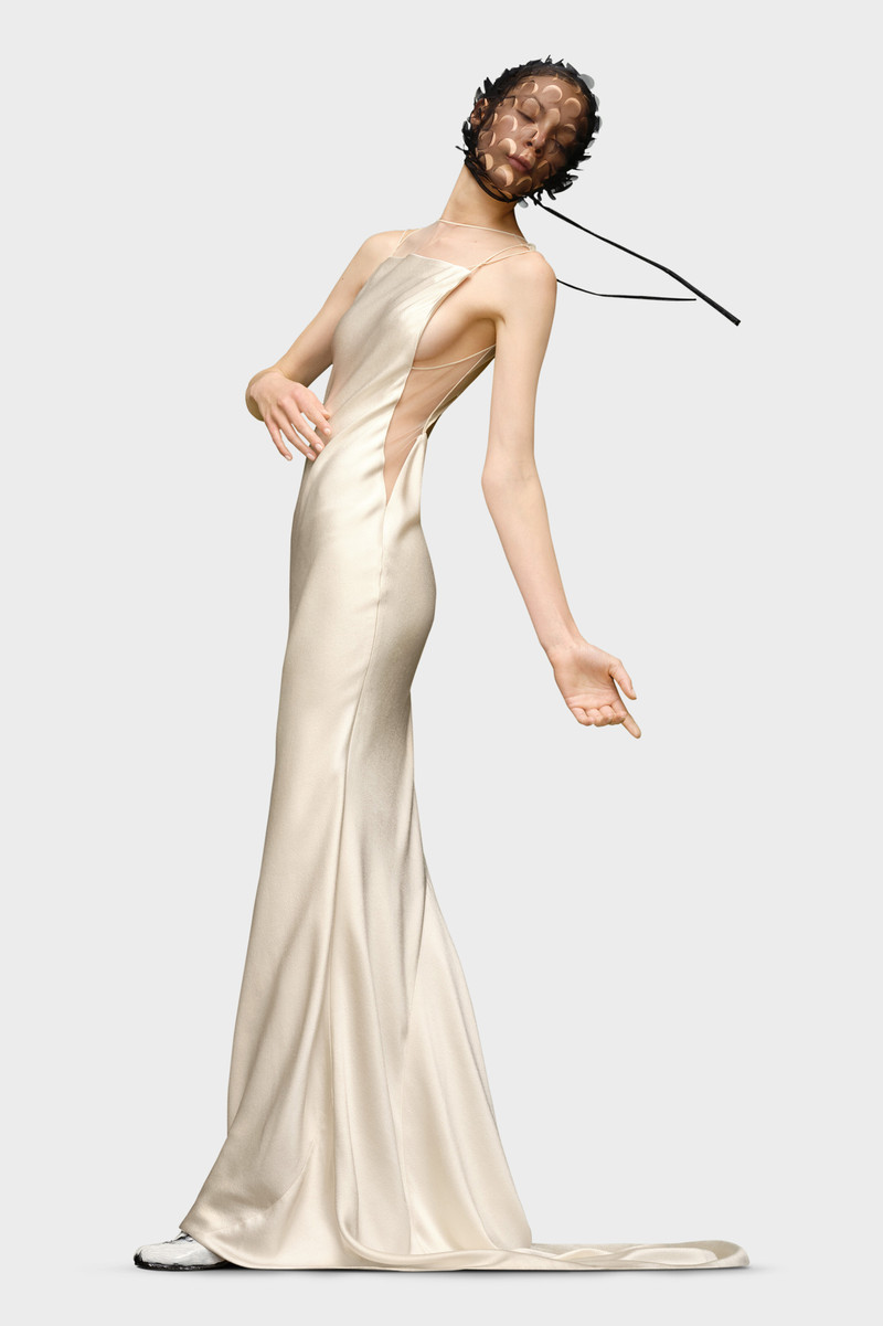 Hammered Satin Gown 3