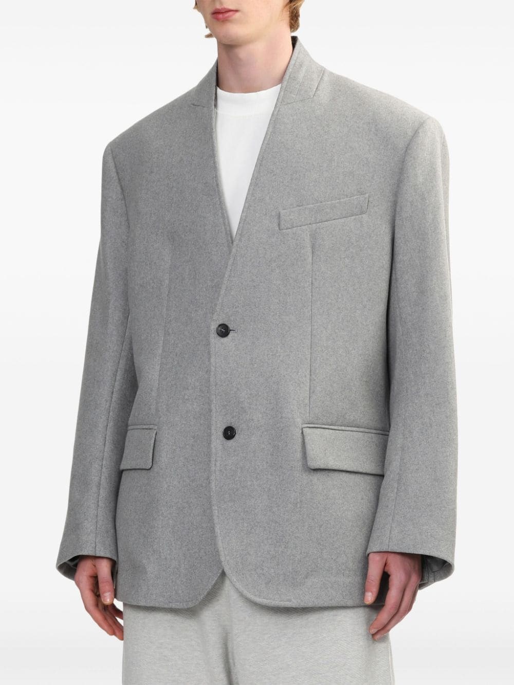 HED MAYNER collarless blazer | REVERSIBLE