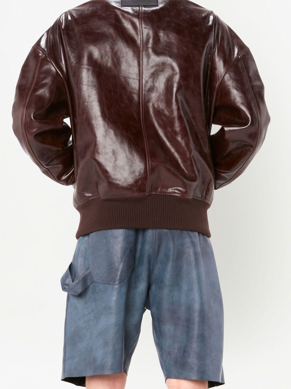 leather bomber jacket - 4
