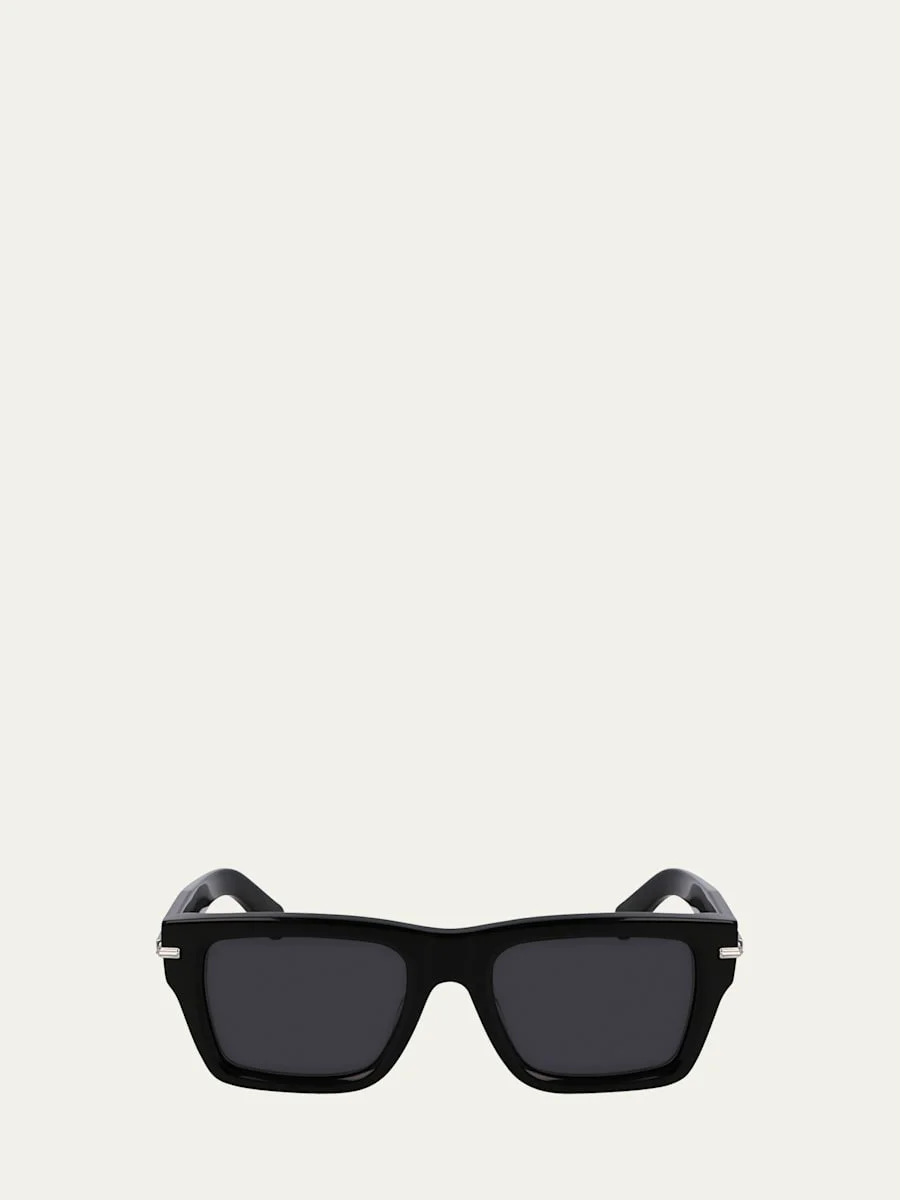Men's Prisma Modified Acetate Rectangle Sunglasses - 1