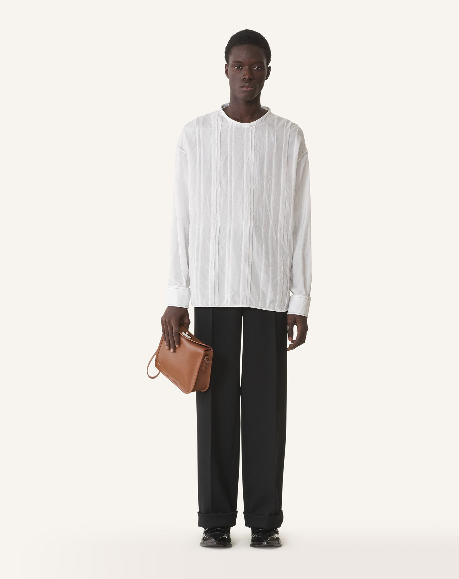 PLEATED SILK TOP - 2