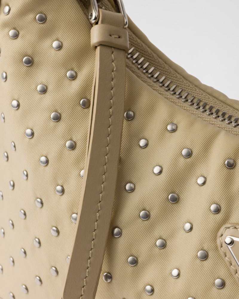Prada Re-Edition Re-Nylon mini bag with studs 5
