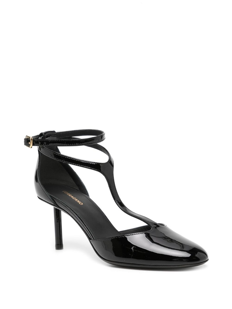 FERRAGAMO leather pumps outlook