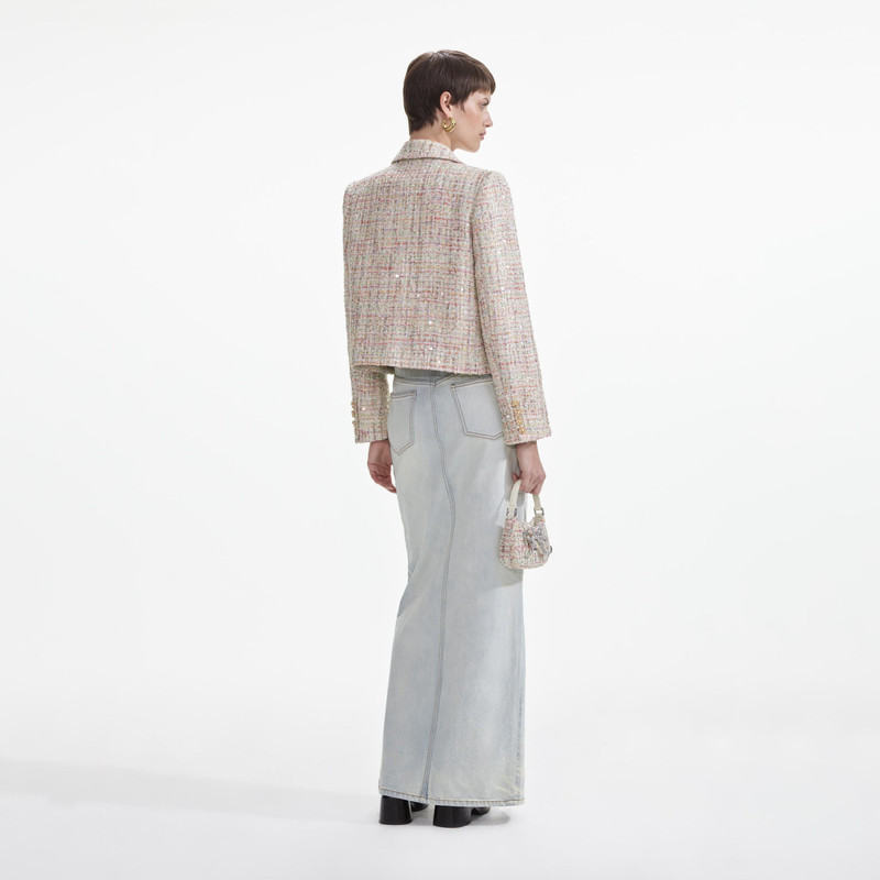 self-portrait Pastel Boucle Jacket outlook