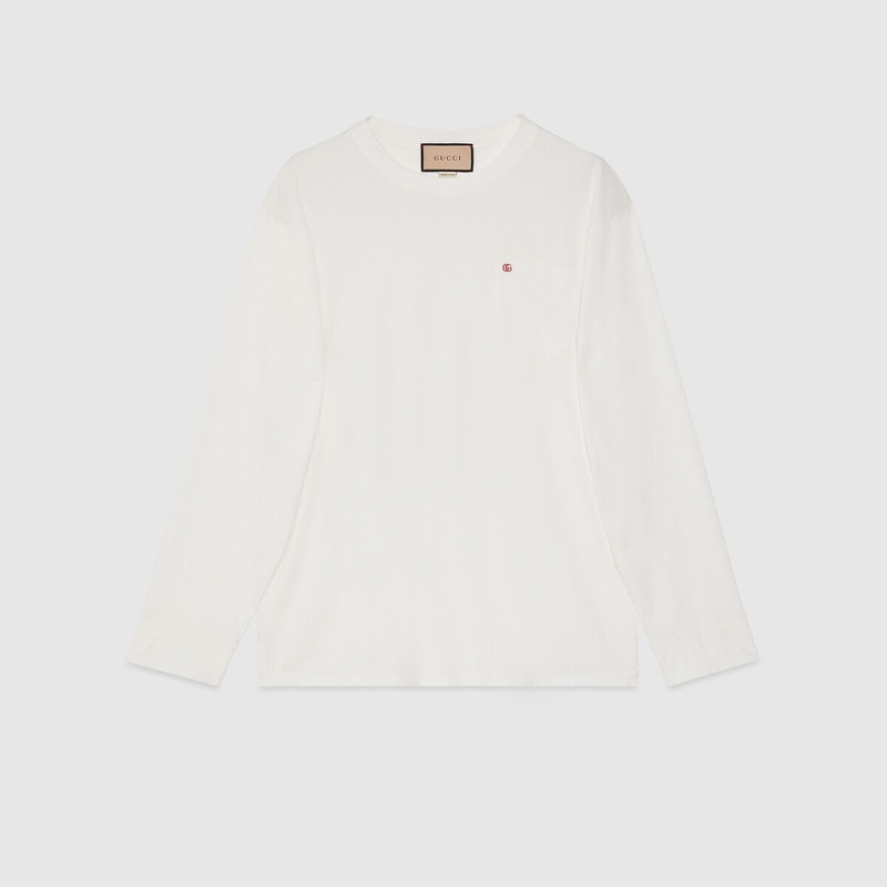 Cotton jersey T-shirt with Double G 1