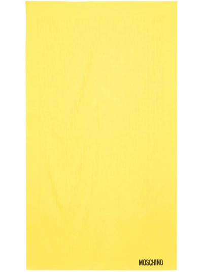 Moschino jacquard-logo cotton beach towel outlook