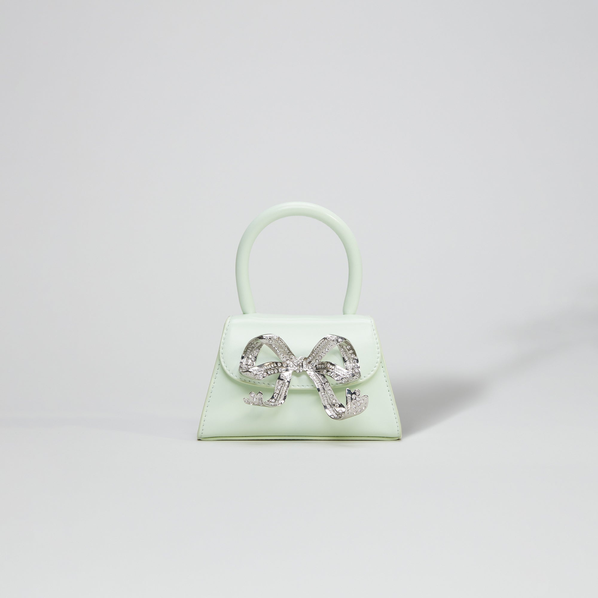 The Bow Micro in Pistachio with Diamanté - 1