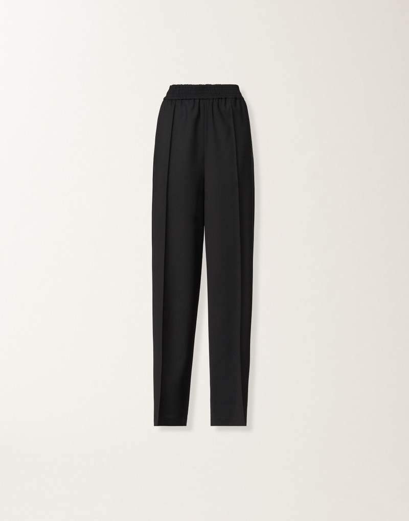 Jogger trousers in bi-stretch fresco wool 1