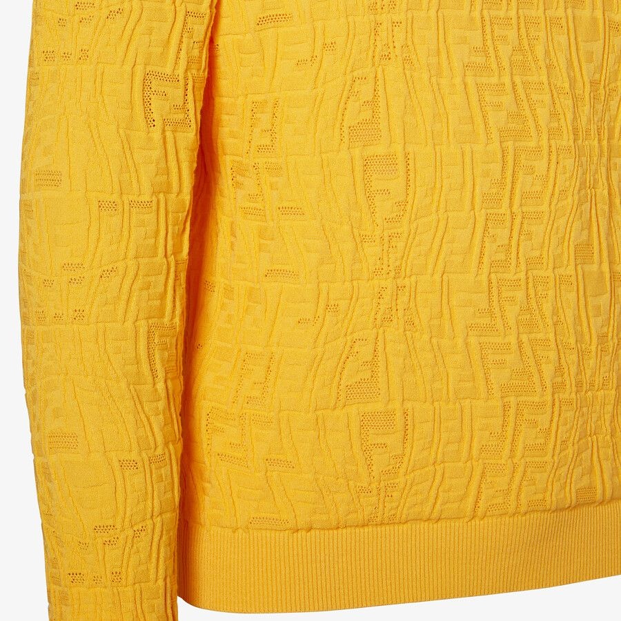 Yellow viscose jumper - 3