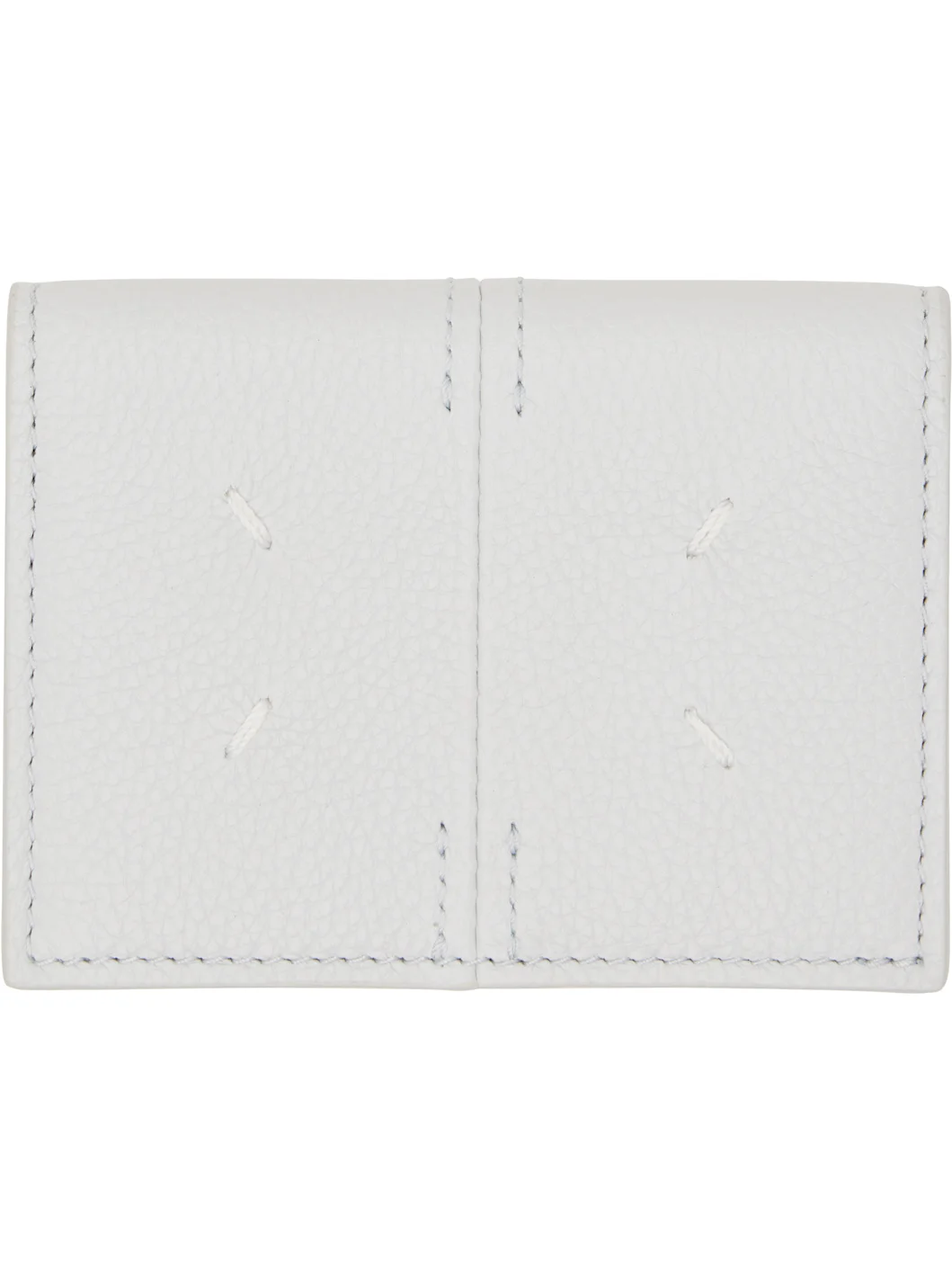 Gray Leather Card Holder - 1