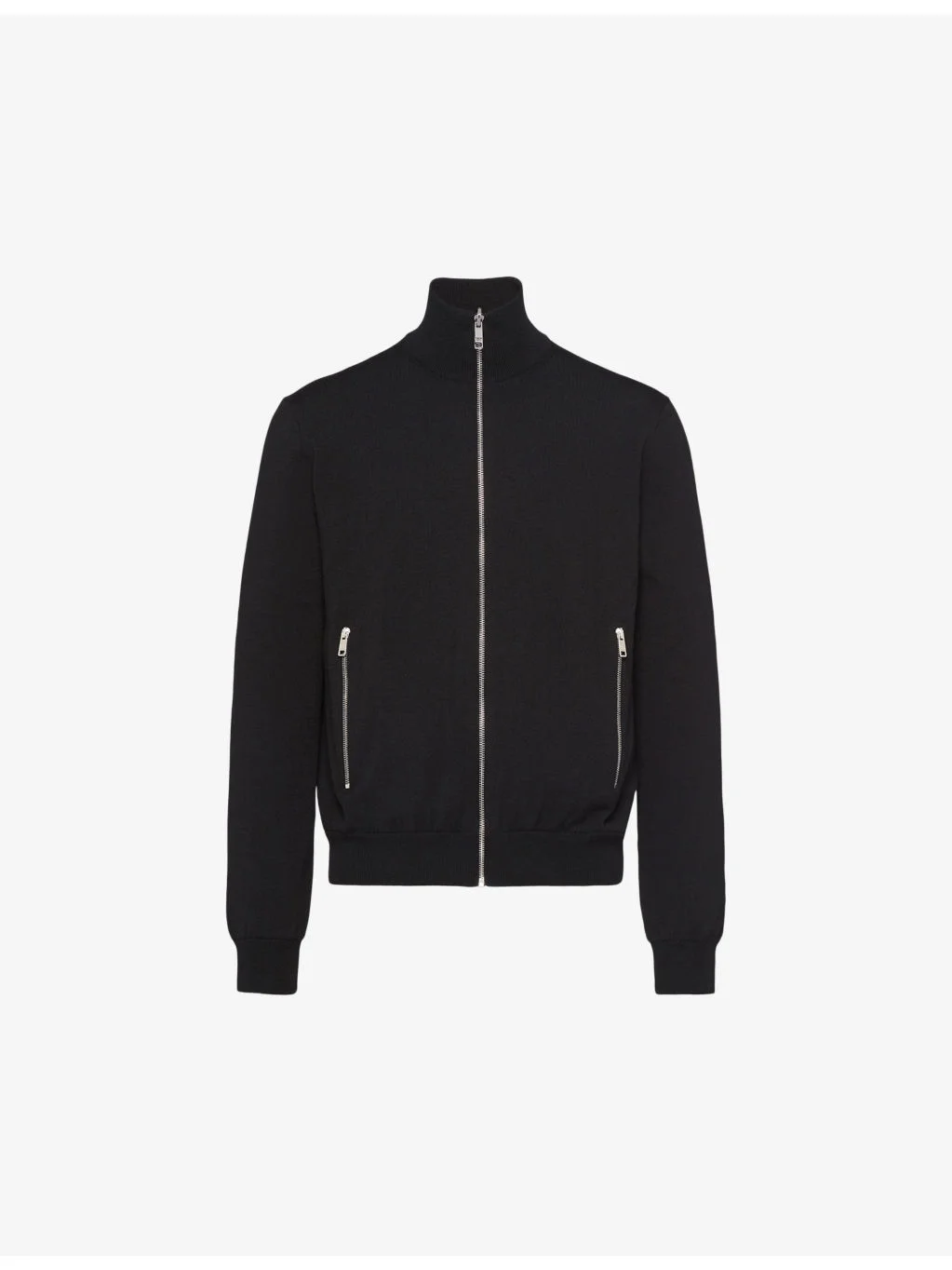 Reversible brand-plaque wool and nylon jacket - 1