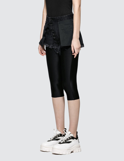 Unravel STONEWASH DENIM CHOP REVERSIBLE LEGGINGS outlook