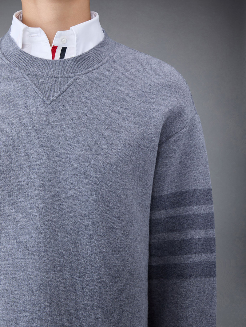 Wool Loopback Oversized 4-Bar Sweatshirt 6
