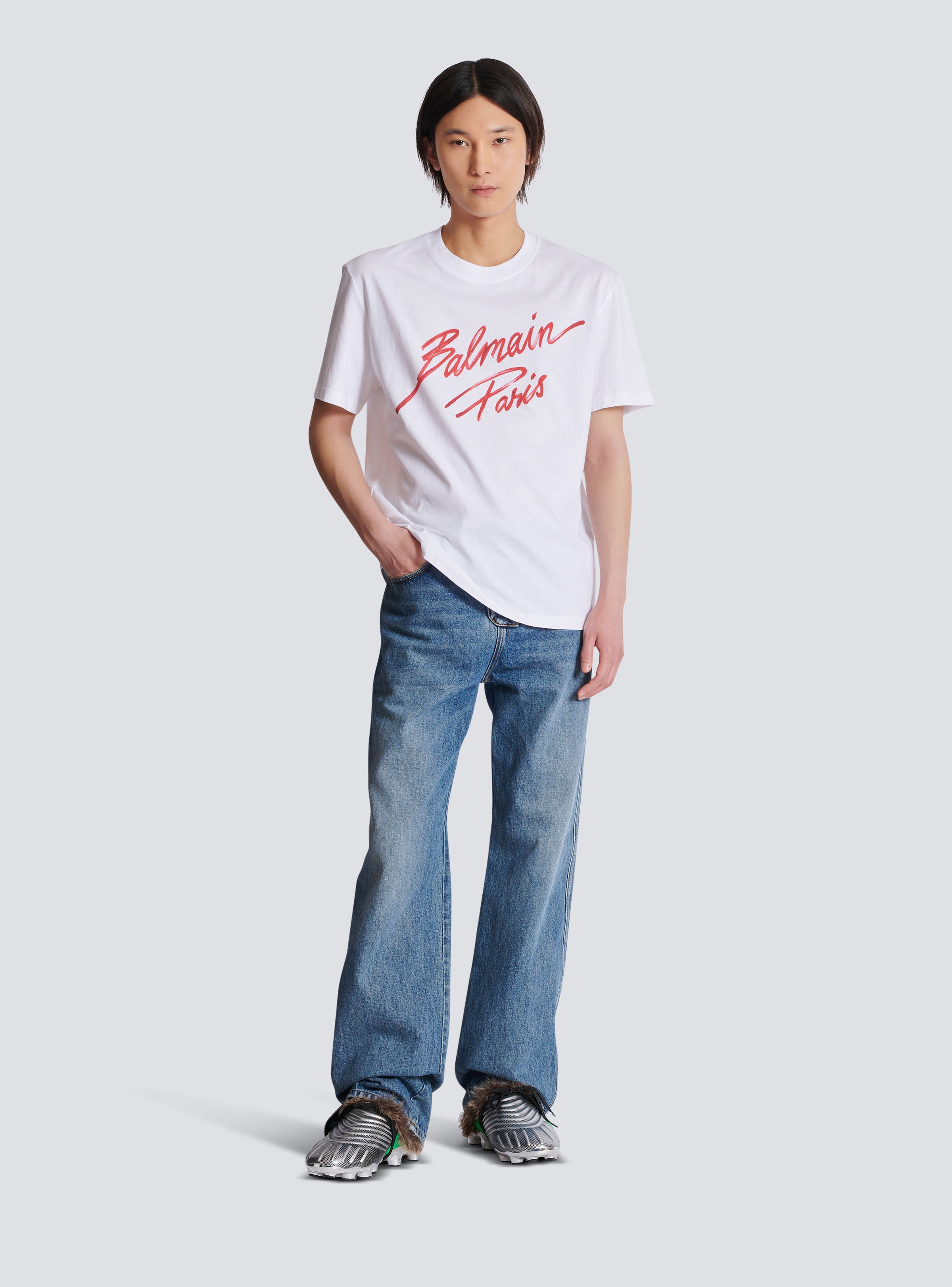T-shirt with Balmain Lipstick print - 2