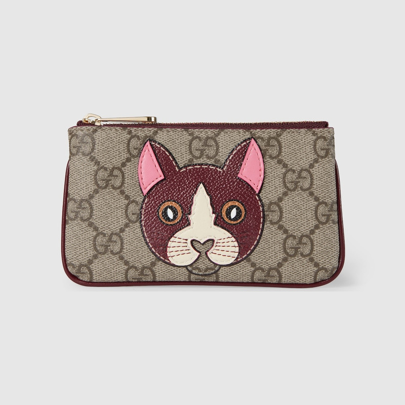 GG key case with cat detail 4