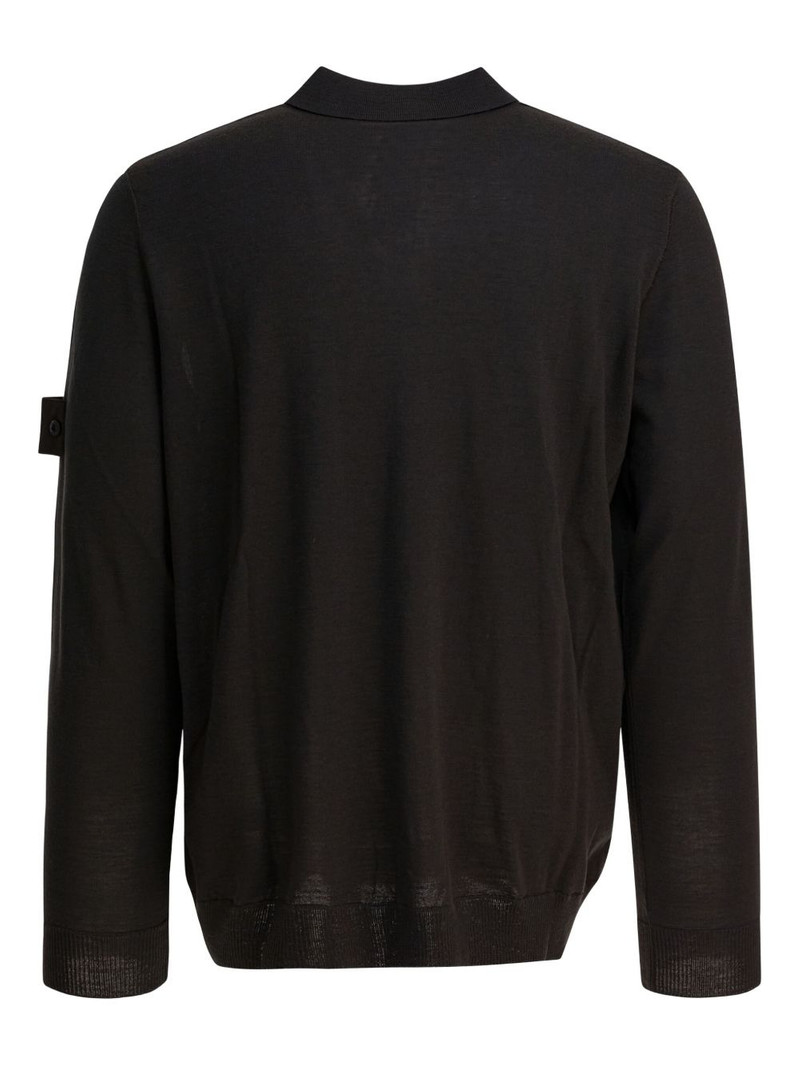 Stone Island logo-badge polo shirt outlook