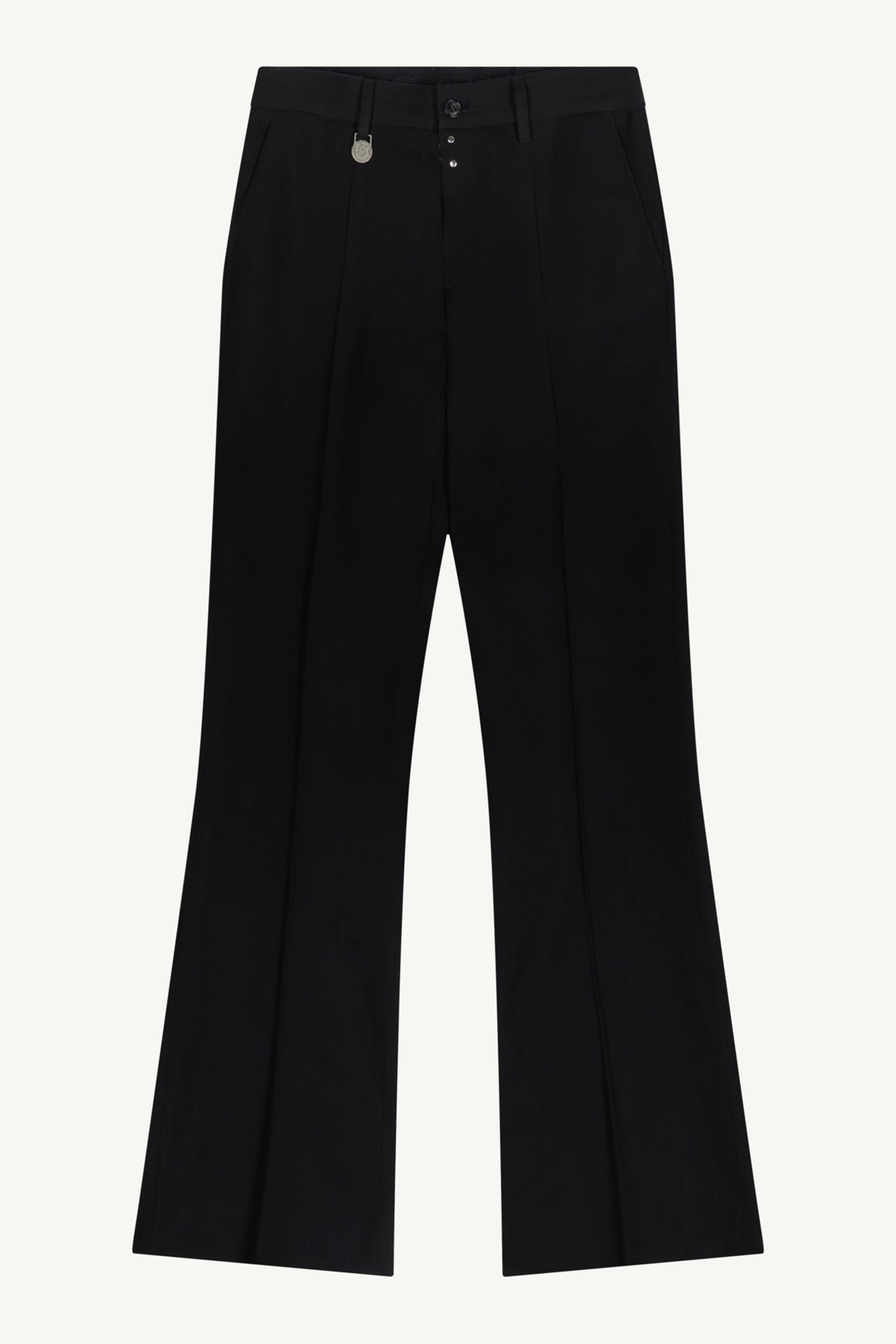 Wool gabardine flares - 1