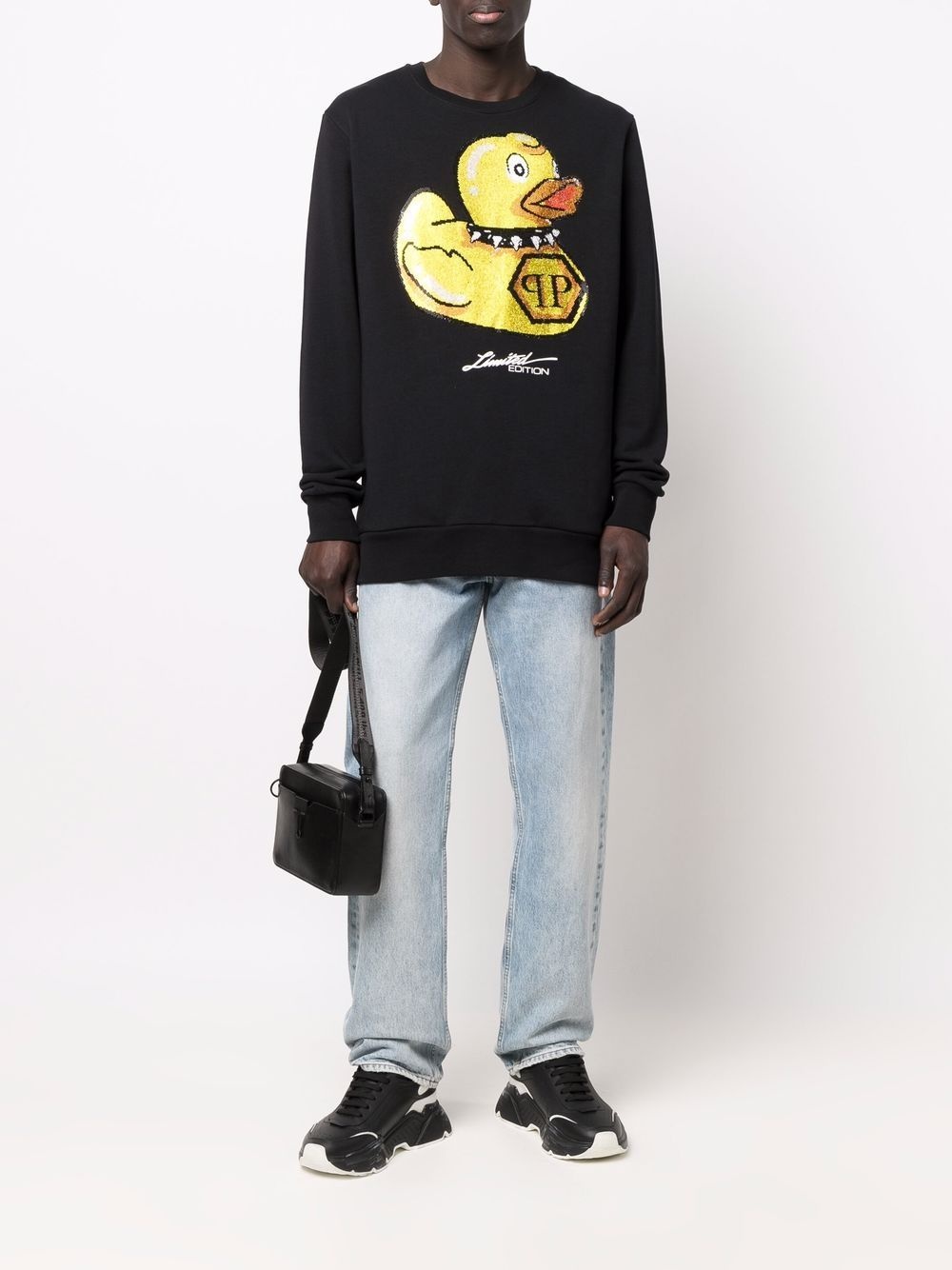 graphic-print crew neck sweatshirt - 2