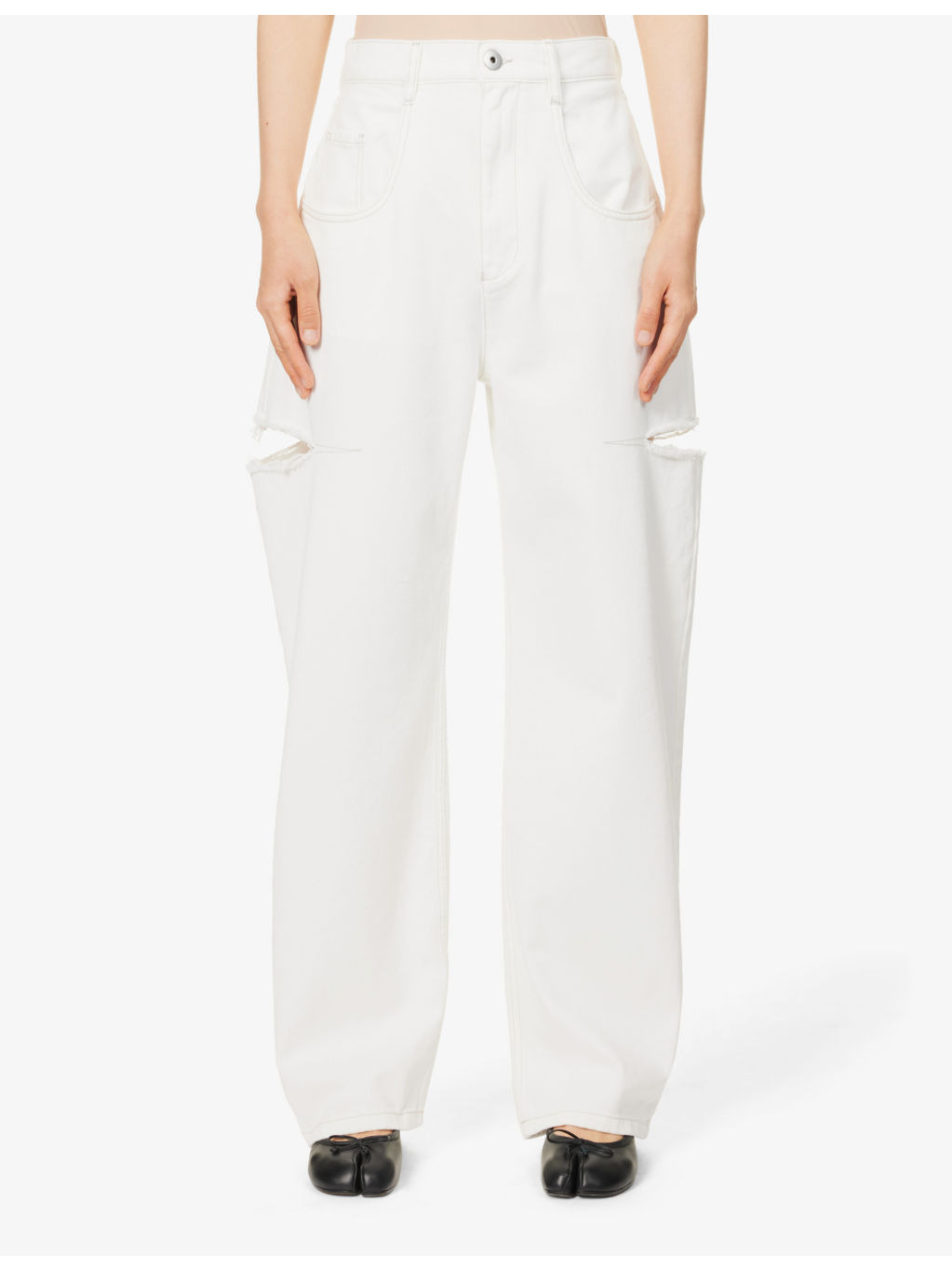 Icons cut-out straight-leg high-rise jeans - 3