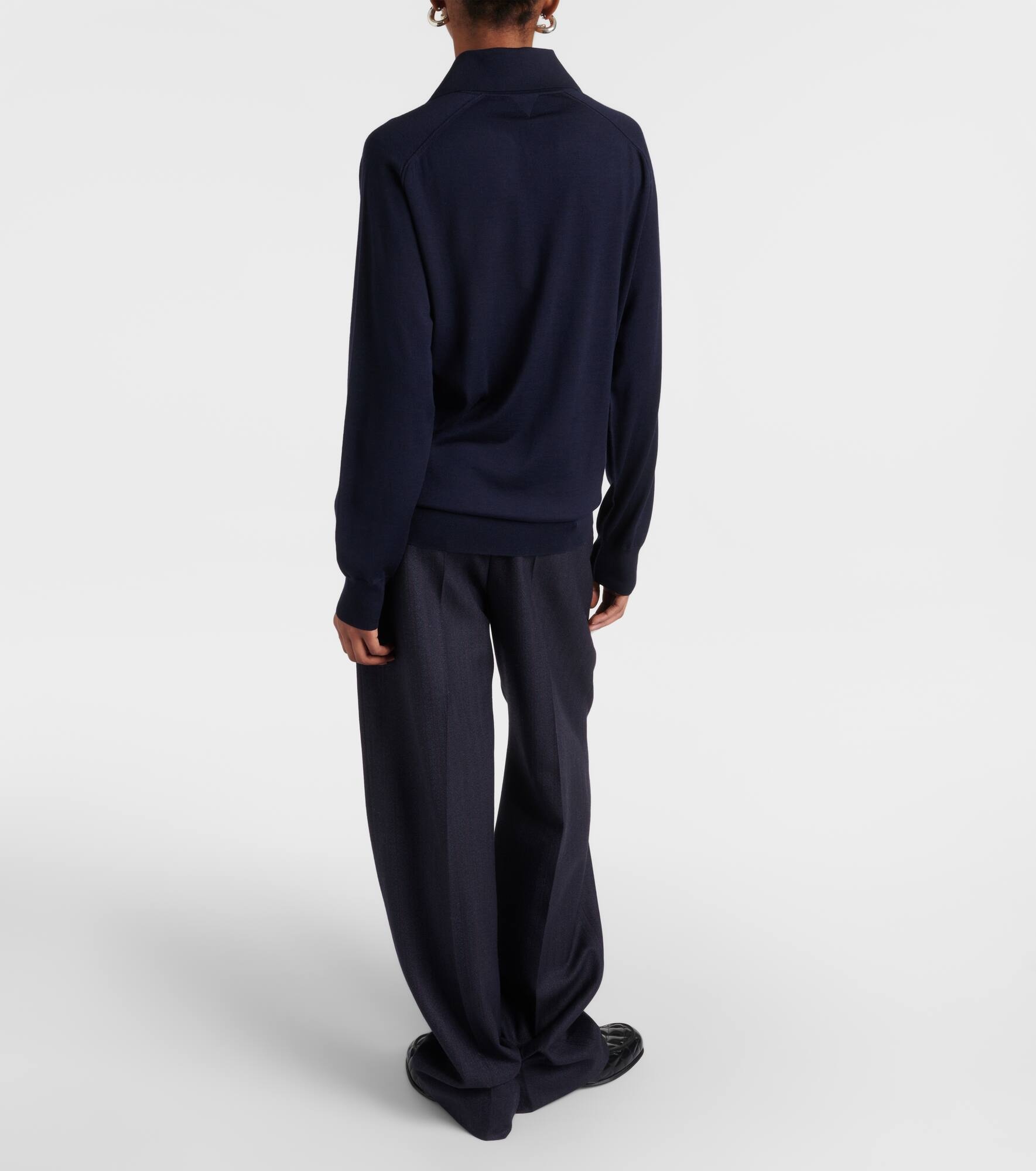 Wool polo sweater - 3