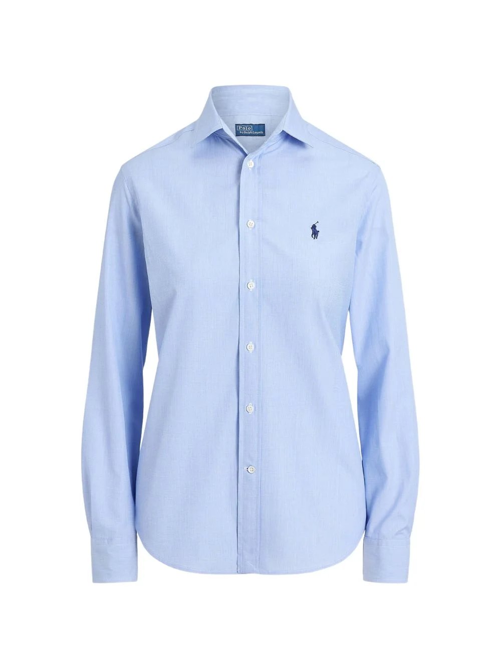 slim-fit cotton poplin shirt - 1